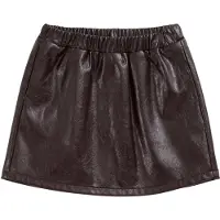 We fashion imitatieleren minirok - donkerrood Meisjes Polyurethaan Effen - maat 158/164