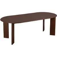 Lewis & Loft Eettafel Lila - Ovaal - 220 x 100 cm - FSC-gecertificeerd mangohout - Bruin