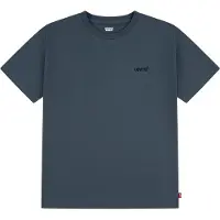 Levi's Kids T-shirt - donkerblauw Jongens Katoen Ronde hals Effen - maat 128