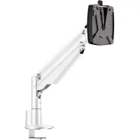 Novus Monitorarm CLU I C, voor 1 monitor tot 7 kg, met tafelbevestiging, kantel/zwenk/in hoogte verstelbaar, wit
