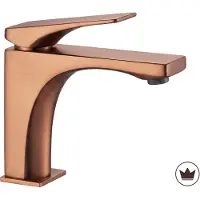 REA Wastafelkraan Premium Joe Brush Copper Low