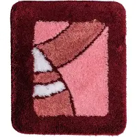 Wicotex badmat 60x90 cm. acryl bordeaux design