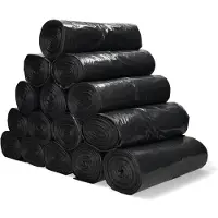 123schoon Aanbieding: Vuilniszakken 110 liter LDPE Grijs | 15 rollen - 15 zakken (huismerk)