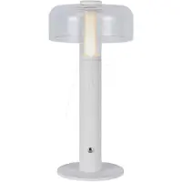 V-TAC Witte, oplaadbare tafellampen - IP20 - 1W - 100 lumen - 3000K