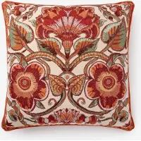 Sissy-Boy Rood kussen met bloemendessin