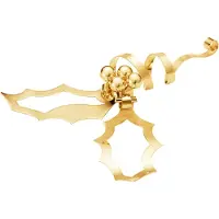 Georg Jensen kersttafeldecoratie 2026 goud, middelgroot