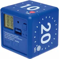 TFA-Dostmann CUBE Timer Blauw Digitaal