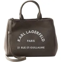 Karl Lagerfeld Shopper 'Essentials' donkergrijs
