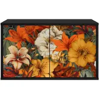 vidaXL Wand gemonteerd TV Kast GENNEP 69 x 33 x 40 cm Zwart eiken