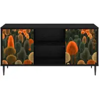 vidaXL TV-kast ZAANDAM, 102 x 33 x 51 cm, zwart, eikenlook