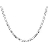 Lucardi Heren Ketting gourmet schakel - Echt Zilver - Ketting - Vaderdag Cadeautje - 45 cm - Zilverkleurig