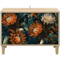 vidaXL Tv-meubel LOCHEM 69 x 33 x 50 cm Sonoma Bewerkt hout