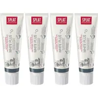 Splat White Plus - Tandpasta voor gevoelige tanden - Witterend, zonder SLES, 4-pack