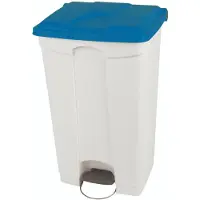 Probbax Pedaalemmer - Container met deksel - Verrijdbaar - HACCP - 90 liter - Blauw