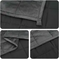 vidaXL Verzwaringsdeken Antraciet 200 x 230 cm 9 kg 100% Katoen 205T