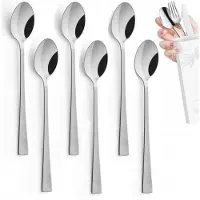 Amefa Atlantic Lange Lepels voor Latte, Cocktails & Desserts (6 stuks)