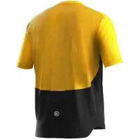 Bicycle Line Heren Sentiero Korte Mouwen Fietsshirt (Zwart/Geel)