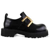 Balmain Anthem-loafers met glazuurlaag Zwart