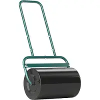 Outsunny Gazonroller-Staal, Metaal-58L x 32,5B x 113H cm-Donkergroen