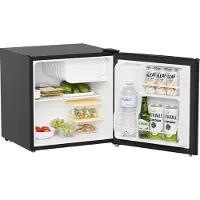 Kitchenbrothers Mini Koelkast - 43L - Kleine ijskast - Minibar - Vrijstaand - Frigo - Compact - Zwart