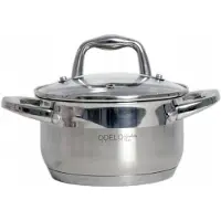 Odelo RVS Pan met Glazen Deksel 1.8L - 16cm