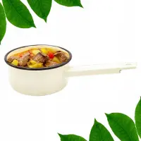 Tragar Emaille Stalen Pan met Handvat - Traditioneel & Duurzaam - 16cm