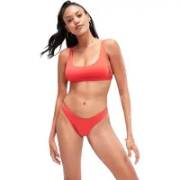 Speedo Bikinitop met ronde hals voor dames (Rood)