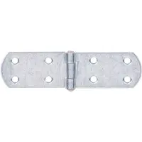 Alberts 845605 Kistscharnier, met geklonken pen, galvanisch verzinkt, dik gepassiveerd, 135 x 35 mm, set van 20