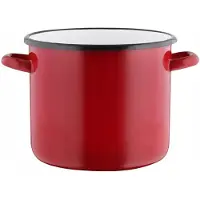 Elo Pol Elo-Pol Hoge Emaille Pan 22cm 6.7L Rood