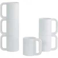 Heller Max Mokken set 6-delig - Ø73mm - H 108mm - Wit