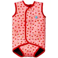 Splash About Baby Wrap Wetsuit, Strawberry Field, 0-6 maanden – Warm Neopreen Babyzwempak voor Baby's en Peuters