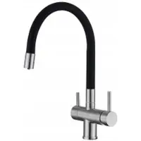 Prime Trio Flex 3-weg keukenkraan met flexibele uitloop