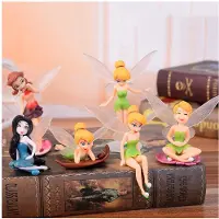 MaxPower (6-10 cm, Opp Zak) 6 stks/set 6-10 cm Disney Prinses Tinker Bell Andersen's Sprookje Cartoon PVC Actiefiguren