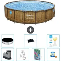 Bestway Power Steel Ronde Zwembad - 549x122 cm - 6-delig - Model S559