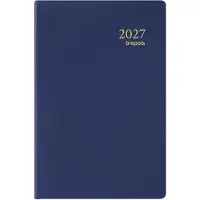 Brepols agenda 2027 - DELTA [0.834] - SETA - Zakagenda - 1 week op 2 pagina's - Weekoverzicht - Blauw - 8.1 x 12 cm/Klein formaat!!