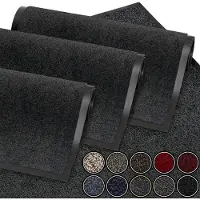 Famanu – Deurmat antracietgrijs 40x60 cm, waterdicht, wasbaar en slijtvast, antislip voor entree en gang