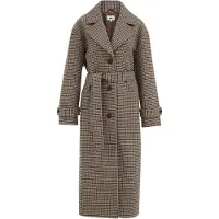We fashion - Dames jas van wolmix met print - Oversized - Multikleur - Maat: 34