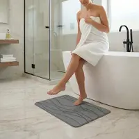 Famanu – Diatomiet badmat van 60 x 40 cm, super absorberend en sneldrogend, antislip voor in de douche