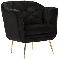 Mauro Ferretti Fauteuil Budapest Armchair Black With Cushion 88×83×91 cm