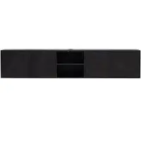 Giga Meubel Zwevend Tv-meubel Zen Zwart 200cm 4-deurs