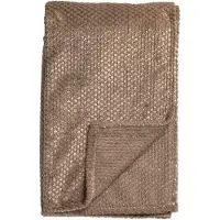 Dutch decor - MICKY - plaid 150x200 cm - fluffy - Driftwood - taupe