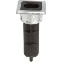 Alberts 415648 Grondhuls EGS, polypropyleen met thermisch verzinkte bodemplaat, voor grendels tot 20 mm diameter, met waterafvoergat voor inbetonnering