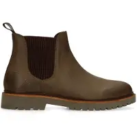 Manfield Groene nubuck chelsea boots | Maat 40