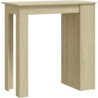 vidaXL Barkruk met plank, Sonoma-eikenhout, 102x50x103,5 cm, houtvezel