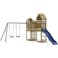 vidaXL Speelhuis geïmpregneerd grenenhout