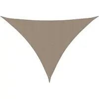 vidaXL Zonnescherm driehoekig 5x5x6 m oxford stof taupe