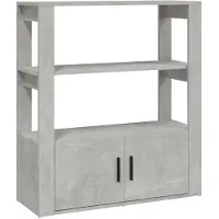 vidaXL Dressoir 80x30x90 cm bewerkt hout betongrijs