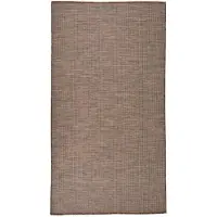 vidaXL Buitenkleed platgeweven 80x150 cm bruin