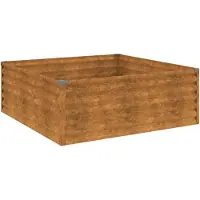 vidaXL Plantenbak verhoogd 100x100x36 cm cortenstaal