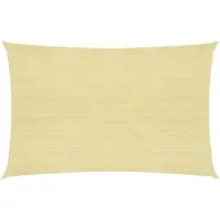 vidaXL Zonnezeil 160 g/m² 2,5x3,5 m HDPE beige